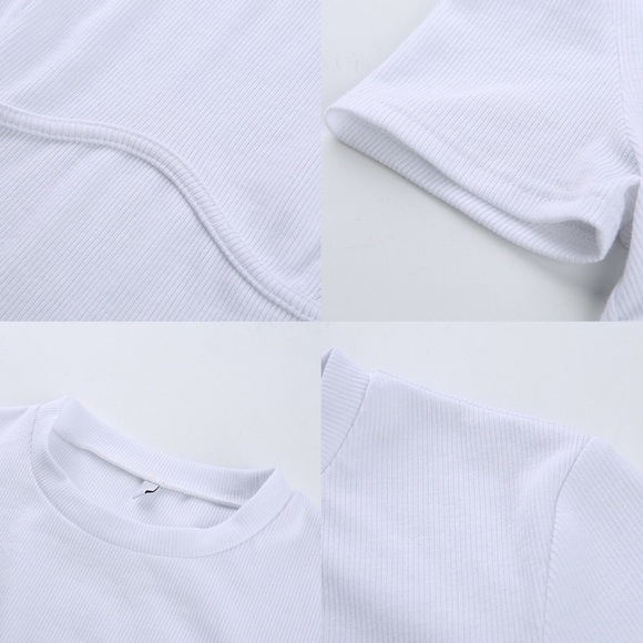 NEW With Tag | Blogger Fav Cotton Crop Top White M - Picture 6 of 8